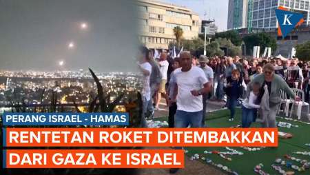 Sirine Israel Meraung Saat Rentetan Roket Ditembakkan dari Gaza