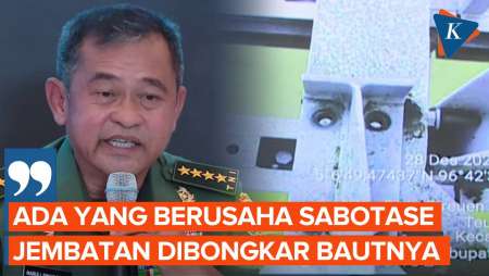 Geram! KSAD Maruli Kecam Upaya Sabotase Jembatan Bailey Di Sumatera