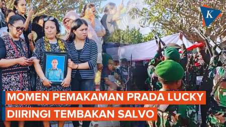 Jenazah Prada Lucky Dimakamkan, Diiringi Tembakan Salvo dan Diantar Ribuan Pelayat