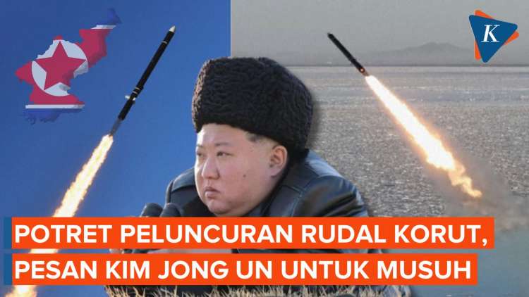 Penampakan Rudal Jelajah yang Diluncurkan Korut, Dipantau Langsung Kim ...