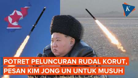 Penampakan Rudal Jelajah yang Diluncurkan Korut, Dipantau Langsung Kim Jong Un