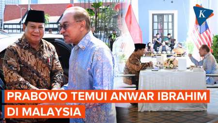 Momen Prabowo Bertemu Anwar Ibrahim di Malaysia, Bahas Isu Strategis Sambil Makan Siang