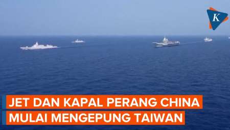 42 Jet Tempur dan 8 Kapal Perang China Kepung Taiwan dari Segala Arah