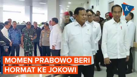 Perdana! Prabowo Tampil Bareng Presiden Jokowi Usai Pilpres