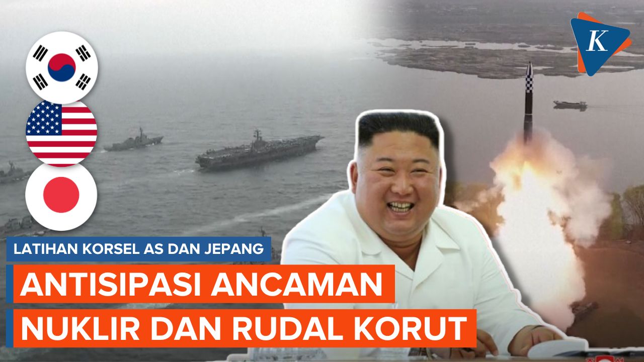 Korsel, AS, Jepang Gelar Latihan Gabungan Antisipasi Ancaman Rudal Korut