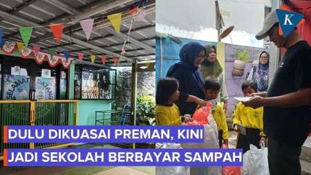 Arena Sabung Ayam Itu Kini Jadi Sekolah yang Dibayar Pakai Sampah...