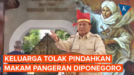 Keluarga Tolak Usulan Prabowo Pindahkan Makam Diponegoro