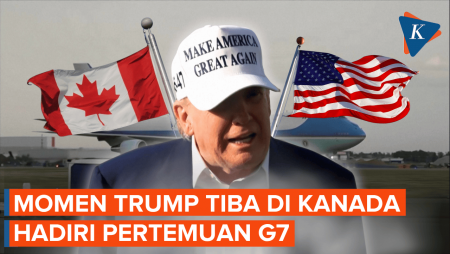 Momen Trump Tiba di Kanada untuk Hadiri Pertemuan G7 di Tengah Perang Iran-Israel
