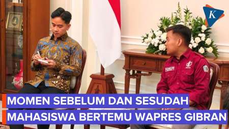 Ekspresi Mahasiswa Sebelum Dan Sesudah Bertemu Wapres Gibran