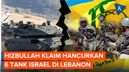 Hizbullah Hancurkan 6 Tank Israel, Konvoi 30 Kendaraan IDF Langsung Mundur