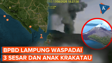 Gempa Beruntun Guncang Indonesia. Lampung Waspadai 3 Sesar Dan Anak Krakatau