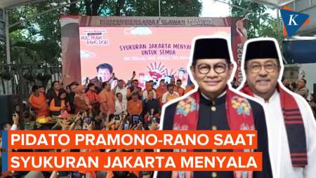 [FULL] Pidato Pramono Anung-Rano Karno Saat Syukuran Menang Pilkada Jakarta