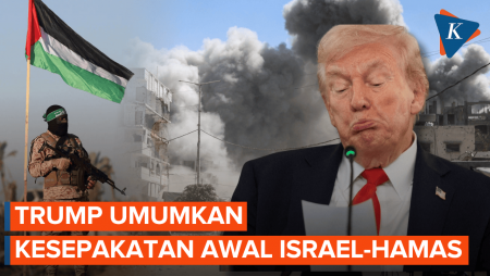 Umumkan Israel-Hamas Sepakat Akhiri Pertempuran, Trump: Langkah Awal Perdamaian Abadi