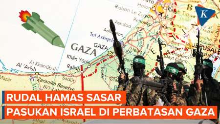Hamas Tembakkan Rudal ke Pasukan Israel di Perbatasan Gaza