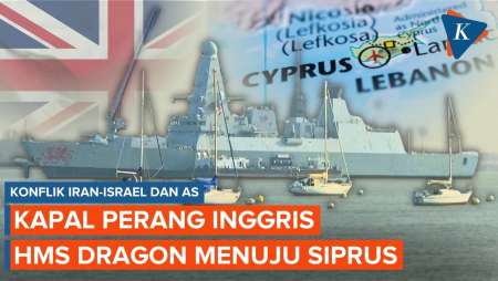 Kapal Perang Inggris Menuju Siprus Di Tengah Konflik Panas Iran-Israel