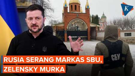 Drone Rusia Hantam Markas Badan Intelijen Ukraina, Zelensky Siap Balas