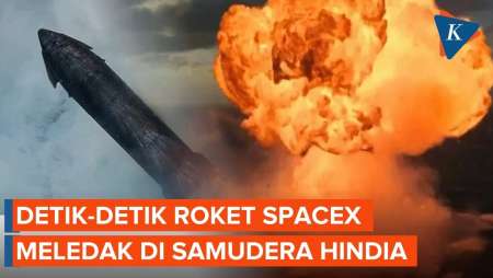 Detik-detik Roket SpaceX Meledak, Ciptakan Bola Api Raksasa di Samudera Hindia
