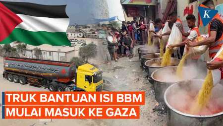 Bantuan Pertama BBM Masuk ke Gaza