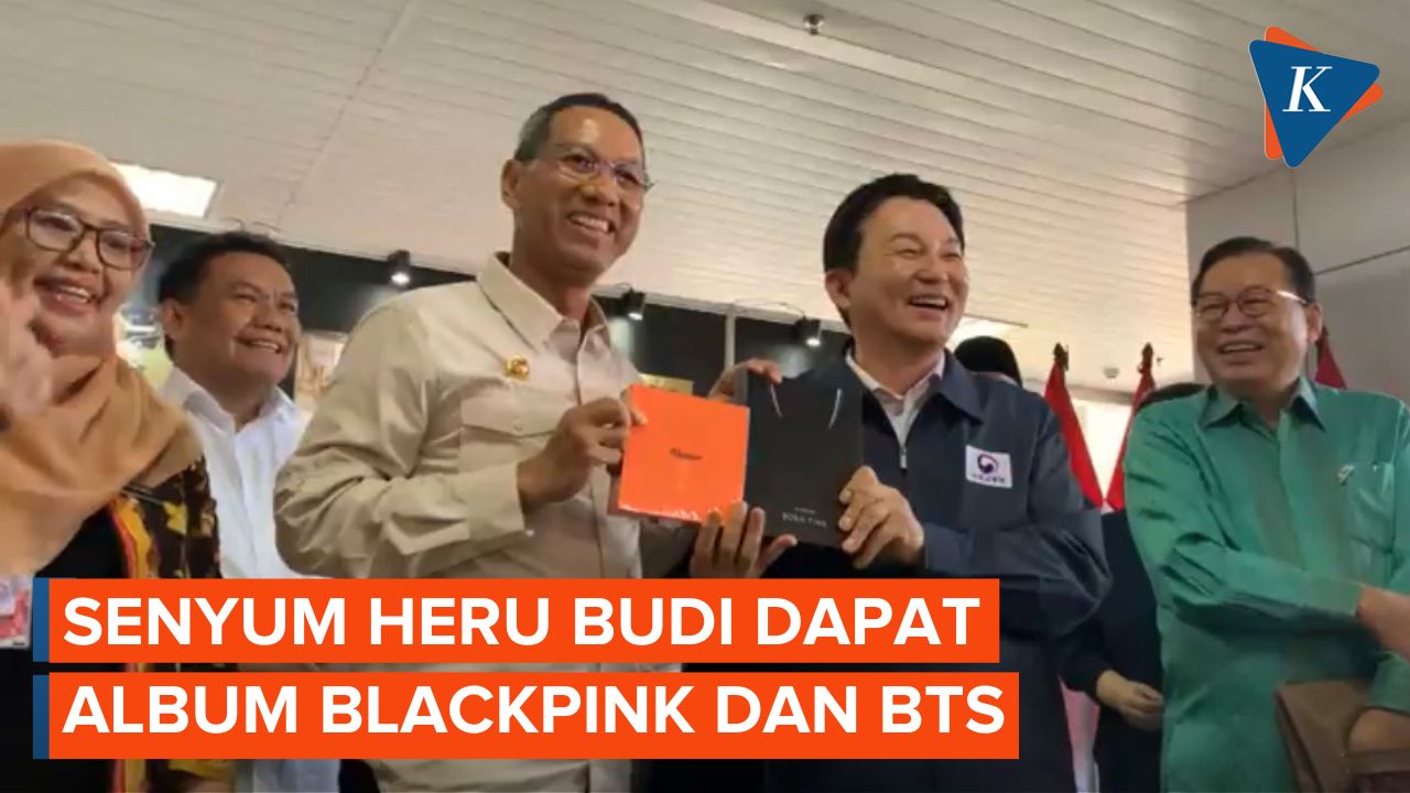 Usai Jajal LRT, Menteri Transportasi Korsel Beri Heru Budi Album BLACKPINK dan BTS