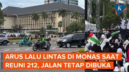 Ada Reuni 212, Jalan di Kawasan Monas Tetap Dibuka Pagi Ini