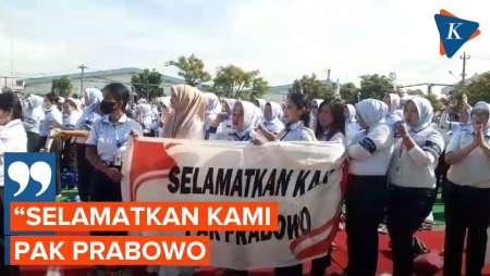 Doa Buruh Sritex di Sukoharjo, Berharap Prabowo Selamatkan Pabrik Agar Tetap Beroperasi