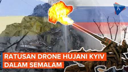 Gelombang Drone Dan Rudal Rusia Hantam Kyiv, Korban Terus Bertambah