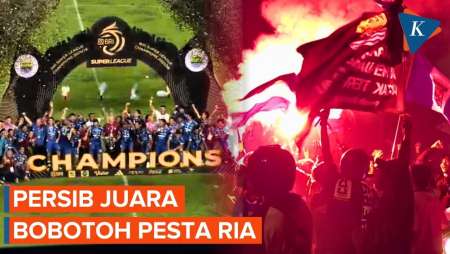 Persib Juara, Euforia Ribuan Bobotoh Pecah di Dalam dan Luar Stadion GBLA