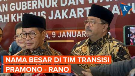 Nama Besar di Tim Transisi Pramono-Rano, Ada Mantan Staf Sri Mulyani