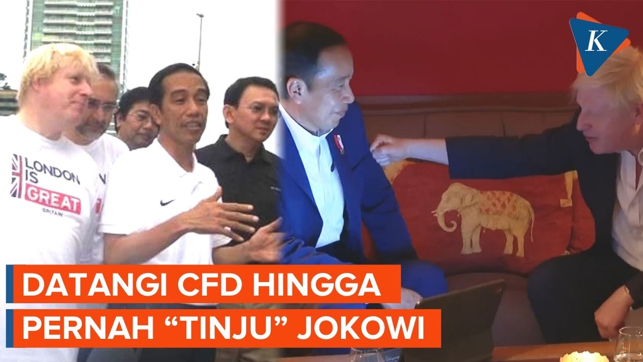Momen Keakraban Jokowi dengan PM Inggris Boris Johnson