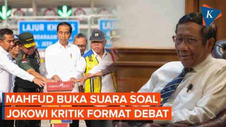 Beda Pendapat Mahfud dan Jokowi soal Format Debat