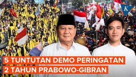 Daftar 5 Tuntutan Demo 2 Tahun Prabowo-Gibran Hari Ini Di Jakarta