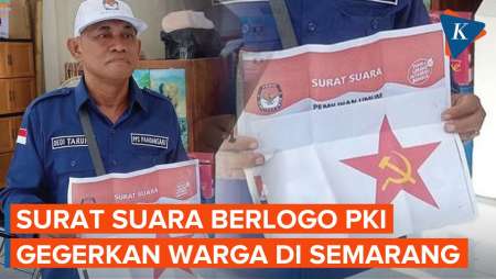 Surat Suara Berlogo PKI Bikin Geger Warga di Semarang