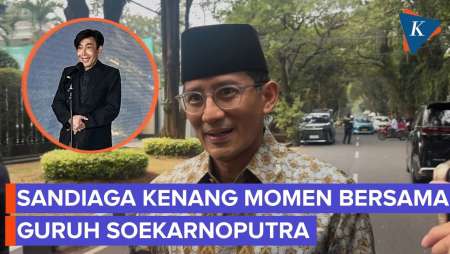 Sandiaga Ke Rumah Duka, Kenang Wejangan Guruh Soekarnoputra