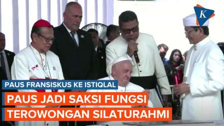 [FULL] Paus Fransiskus Saksi Difungsikannya Terowongan Silaturahmi Istiqlal dan Katedral