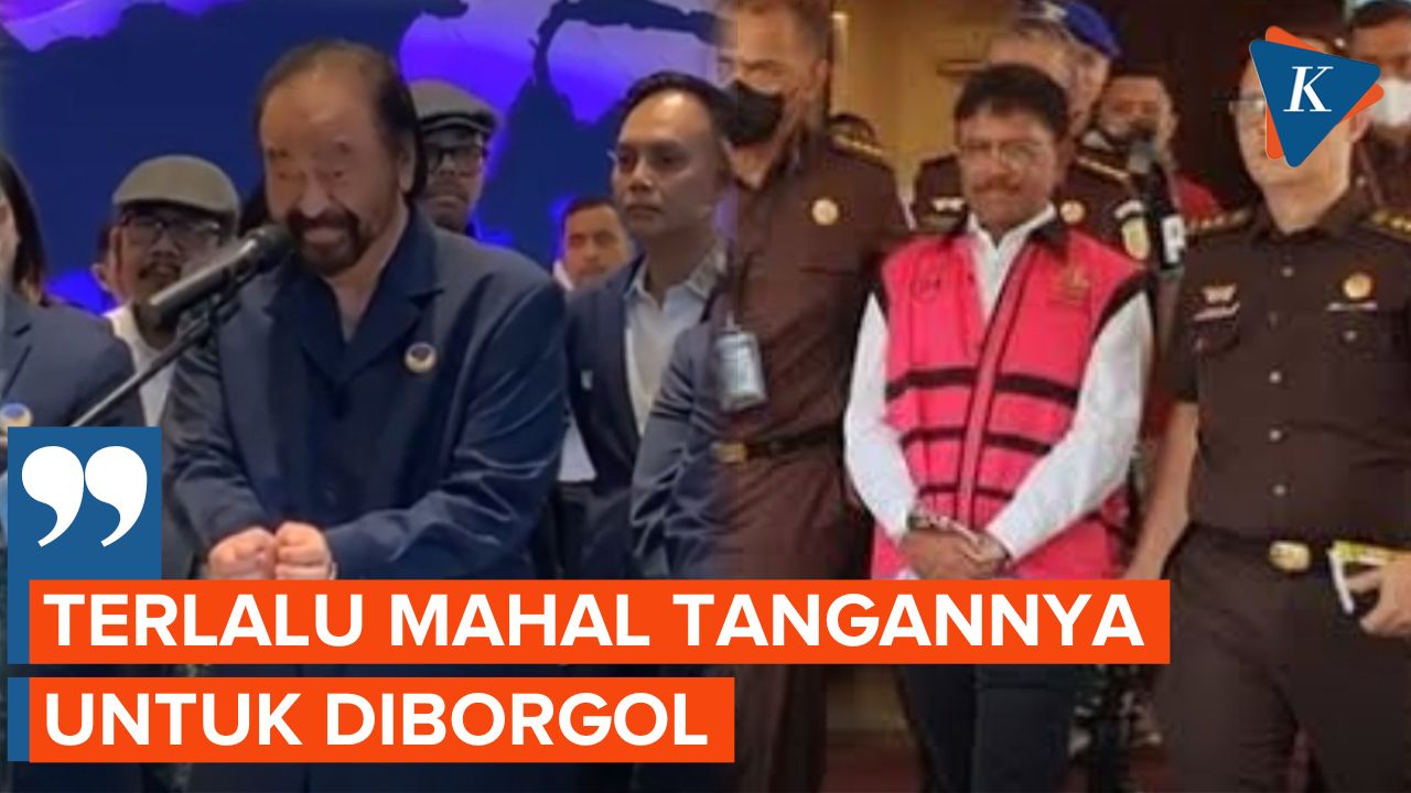 Tanggapan Surya Paloh Usai Johnny G Plate Jadi Tersangka Dugaan…