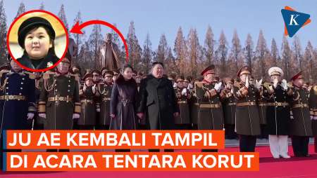 Momen Kim Jong Un Hadiri Peringatan 76 Tahun Berdirinya Pasukan Korut