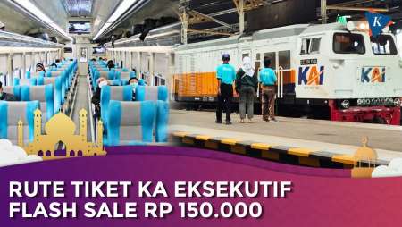 Daftar Rute Tiket KA Eksekutif Flash Sale Rp 150.000