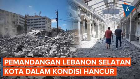 Warga Kembali Ke Nabatiyeh Usai Gencatan Senjata, Disambut Kota Yang Hancur Lebur