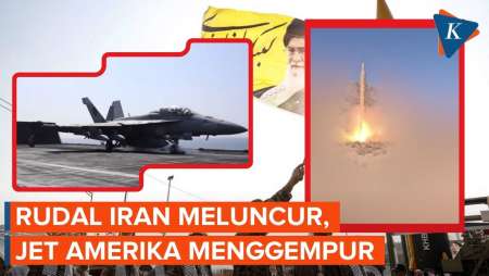 Detik-detik Rudal Iran Menyerang Israel Vs Jet AS Gempur IRGC