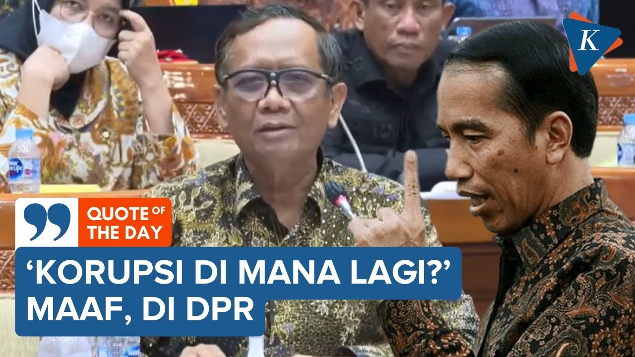 Mahfud MD Ceritakan Saat Jokowi Marah soal Indeks Korupsi Turun