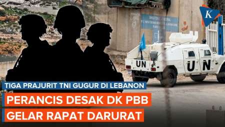 Perancis Desak DK PBB Rapat Darurat Usai 3 Prajurit TNI Gugur Di Lebanon