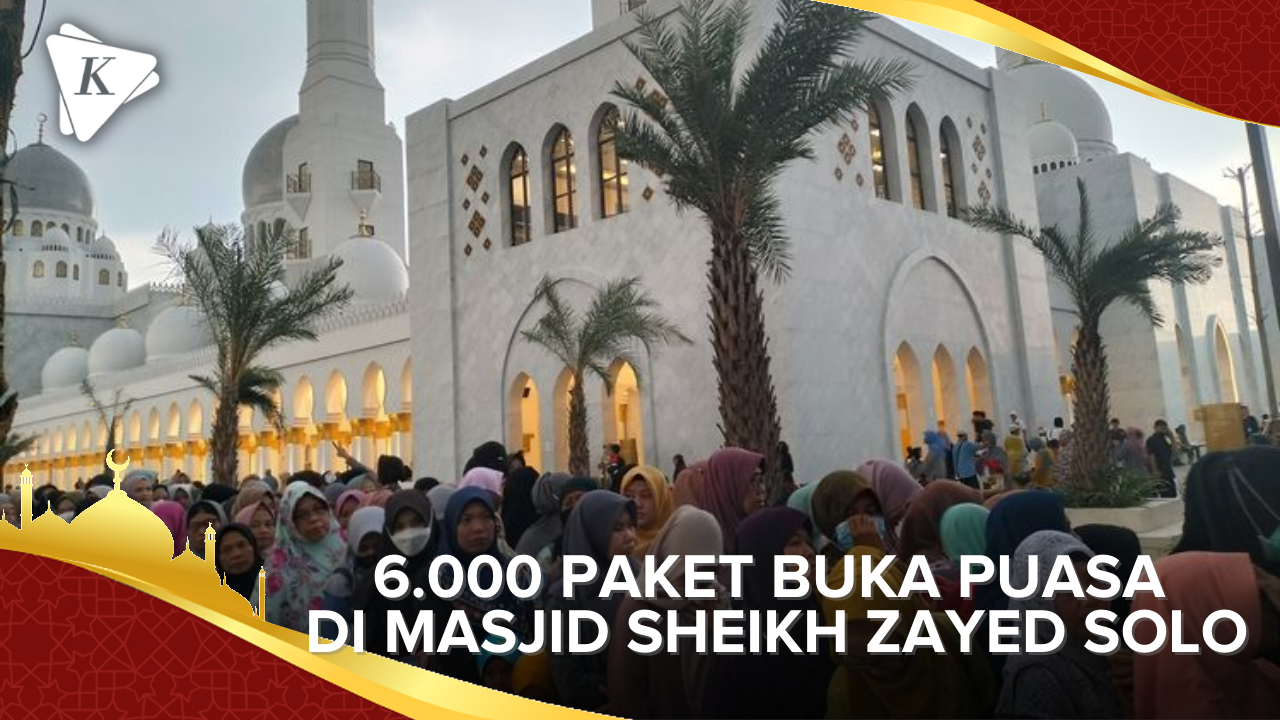Masjid Sheikh Zayed Solo Sambut Jemaah dengan 6.000 Takjil Gratis
