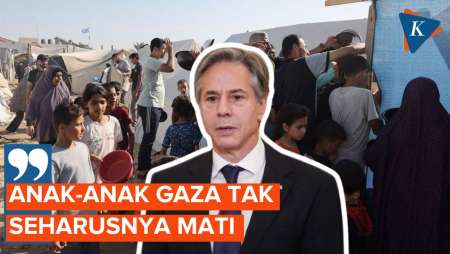 Menlu AS Anthony Blinken: Anak-anak Gaza Tak Seharusnya Mati