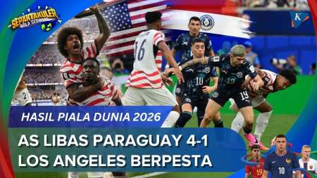Hasil Piala Dunia 2026 AS vs Paraguay 4-1, Brace Balogun Bikin LA Pesta!