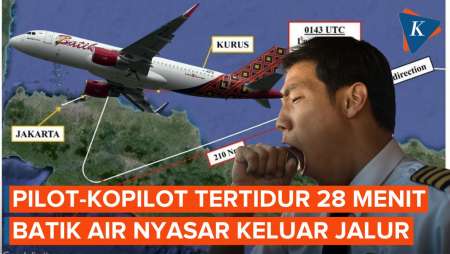 Kronologi dan Pengakuan Pilot-Kopilot Batik Air yang Tertidur 28 Menit Saat Terbang