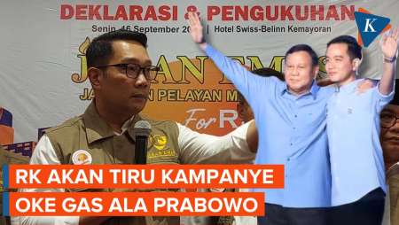 RK Ungkap Gaya Kampanye: Tiru 