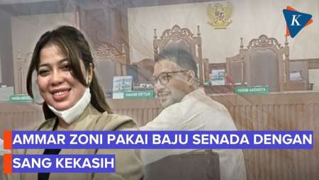Ammar Zoni dan Kekasih Kompak Seragam Saat Sidang Kasus Narkoba