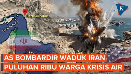 AS Bombardir Waduk Iran, 20.000 Warga Kehilangan Sumber Air Minum
