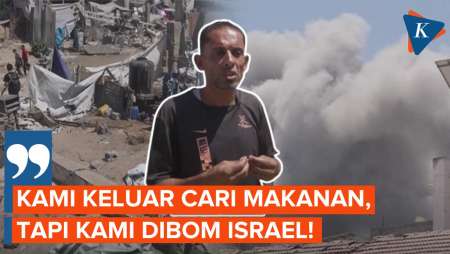 Pengungsi Gaza: Kami Kelaparan, Tapi Israel Mengebom Kami Saat Cari Makan!