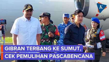 Gibran Cek SMAN Yang Terdampak Banjir Di Tapteng, Disambut Bobby Nasution